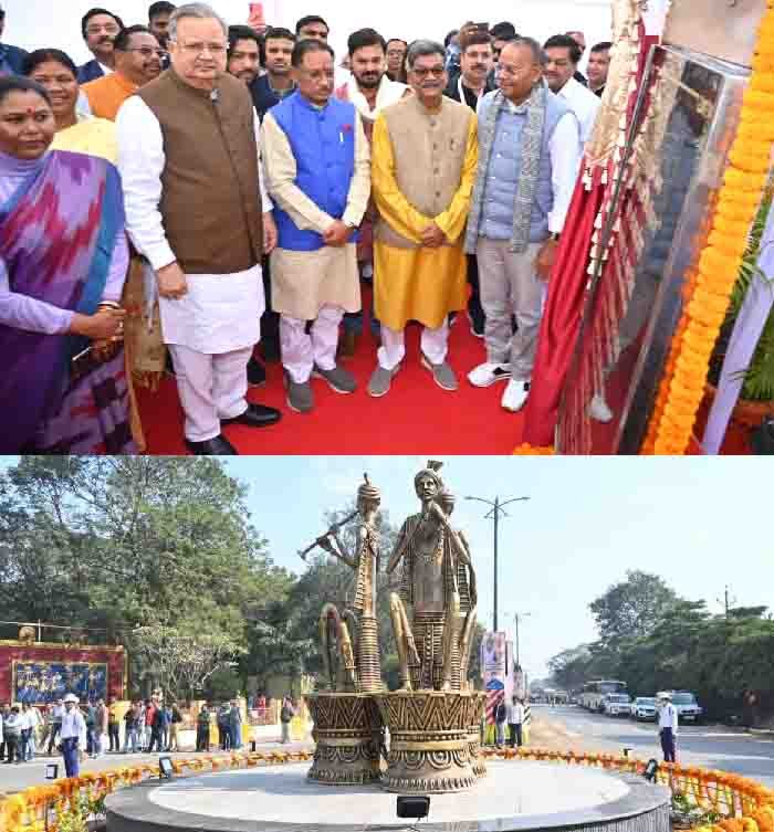 मुख्यमंत्री श्री विष्णु देव साय ने विधानसभा के समीप जीरो पॉइंट चौक के सौंदर्यीकरण कार्यों का किया लोकार्पण