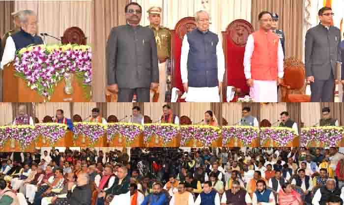 राज्यपाल श्री विश्वभूषण हरिचंदन ने दिलाई मंत्रियों को शपथ