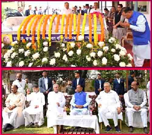 मुख्यमंत्री विष्णु देव साय ने भूपेश बघेल के पिता को श्रद्धांजलि अर्पित की, रायपुर में संवेदना भरी मुलाकात