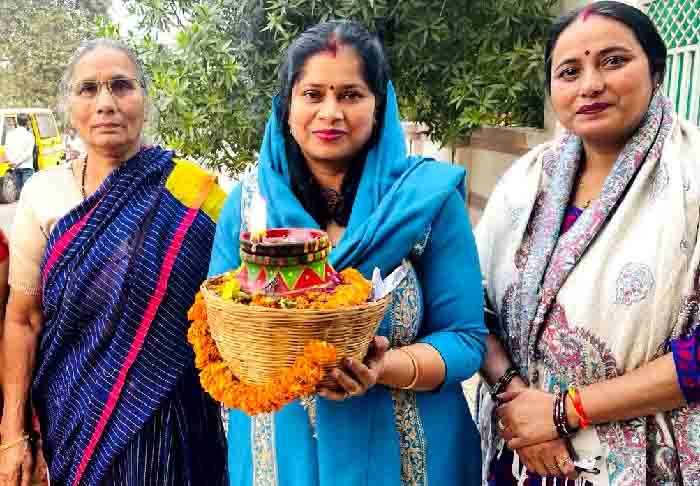 विधायक देवेंद्र के परिवार ने किया अखंड ज्योति का दर्शन, श्रीराम चौक में होगी आरती में भागीदारी