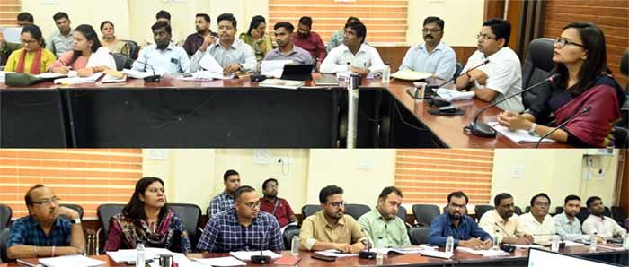 पंचायतों में संचालित शासन की योजनाओं एवं गतिविधियों की कलेक्टर ने की समीक्षा