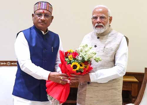 छत्तीसगढ़ के मुख्यमंत्री श्री विष्णुदेव साय ने प्रधानमंत्री श्री नरेंद्र मोदी से की मुलाकात छत्तीसगढ़ के मुख्यमंत्री श्री विष्णुदेव साय ने प्रधानमंत्री श्री नरेंद्र मोदी से की मुलाकात