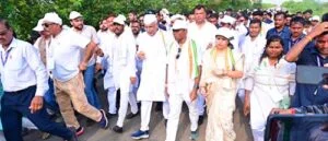 कांग्रेस की छत्तीसगढ़ न्याय यात्रा रायपुर जिले पहुंची
