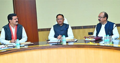 नवा रायपुर: मुख्यमंत्री विष्णु देव साय की अध्यक्षता में कैबिनेट बैठक प्रारंभ