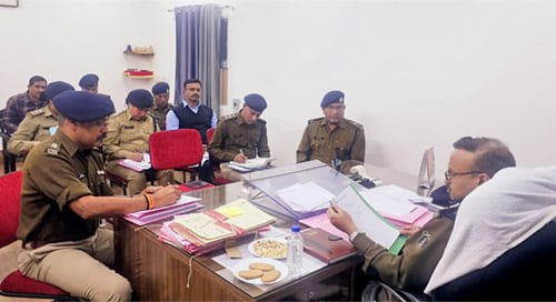 पुलिस महानिरीक्षक दुर्ग रेंज ने भिलाई नगर पुलिस कार्यालय का आकस्मिक निरीक्षण किया