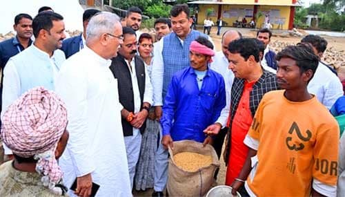 धान खरीदी केंद्रों की बदहाली और संविधान रक्षक अभियान पर पूर्व सीएम भूपेश बघेल का हमला