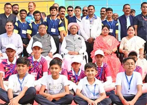मुख्यमंत्री विष्णु देव साय ने किया स्पोर्ट्स कॉम्प्लेक्स का शुभारंभ