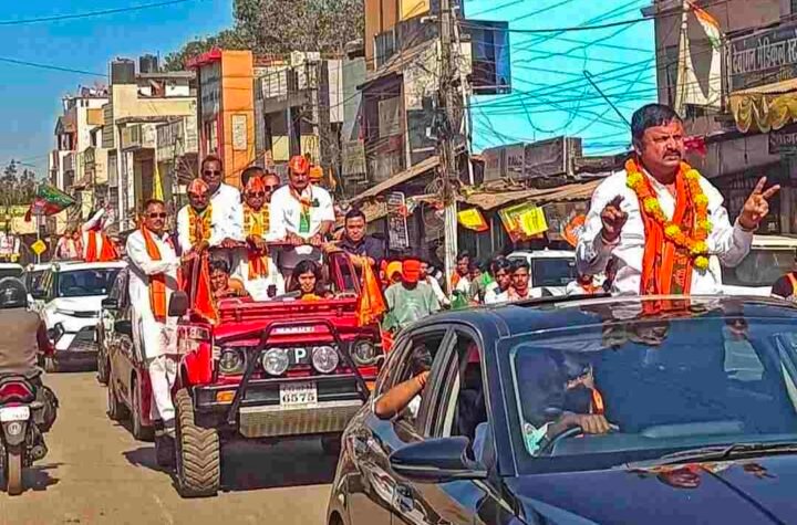 अहिवारा निकाय चुनाव: नटवर ताम्रकर की विशाल रैली, भाजपा का शक्ति प्रदर्शन
