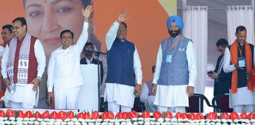 सीएम विष्णुदेव साय पहुंचे दिल्ली, रेखा गुप्ता के शपथ ग्रहण समारोह में हुए शामिल