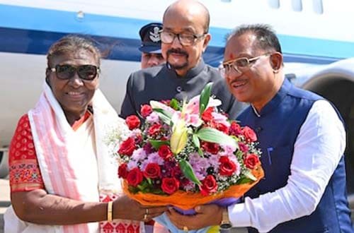 राष्ट्रपति श्रीमती मुर्मू एवं उपराष्ट्रपति श्री धनखड़ एवं मुख्यमंत्री श्री विष्णु देव साय ने राज्यपाल श्री रमेन डेका को जन्मदिवस पर दी शुभकामनाएं