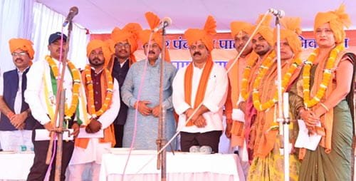 नगर पंचायत पाटन के नवनिर्वाचित अध्यक्ष एवं पार्षदगणों का शपथ ग्रहण समारोह संपन्न