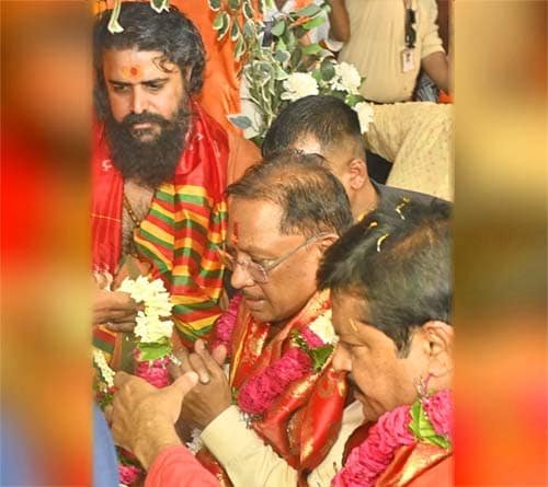 मुख्यमंत्री विष्णु देव साय ने हनुमान जयंती पर की पूजा-अर्चना