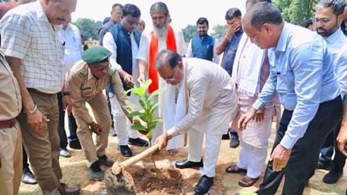 विश्व पर्यावरण दिवस पर मुख्यमंत्री साय ने किया बादाम का पौधारोपण, लिया प्रकृति संरक्षण का संकल्प