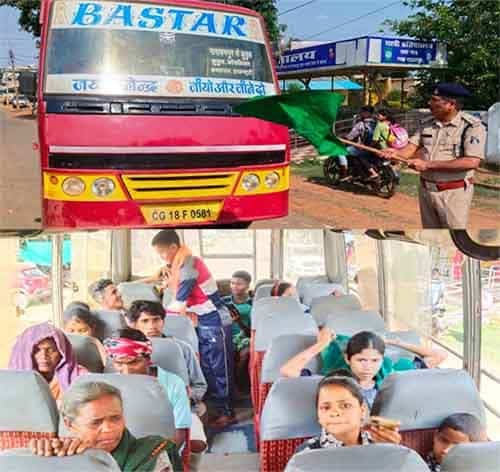 अबूझमाड़ के कुतुल तक पहुँची बस सेवा