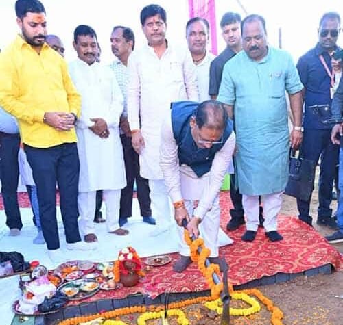 मुख्यमंत्री साय ने कुनकुरी में 250 सीटर नालंदा परिसर का किया भूमिपूजन: लाइब्रेरी में होगी इंडोर और आउटडोर अध्ययन की व्यवस्था