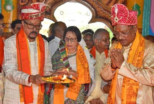 रथयात्रा महोत्सव में शामिल हुए राज्यपाल रमेन डेका