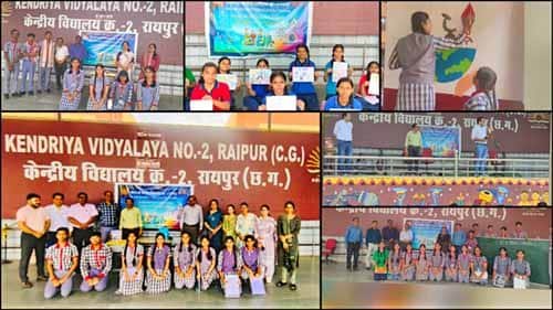 पीएम श्री केन्द्रीय विद्यालय क्र. 2 रायपुर में स्टेम प्रोत्साहन सप्ताह का आयोजन