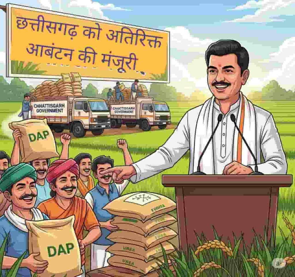 मुख्यमंत्री विष्णु देव साय की पहल पर छत्तीसगढ़ को मिली डीएपी और यूरिया के अतिरिक्त आबंटन की मंजूरी