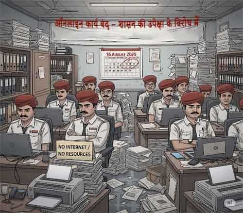 तकनीकी संसाधनों की कमी से पटवारी नाराज़, 16 अगस्त से ऑनलाइन काम बंद