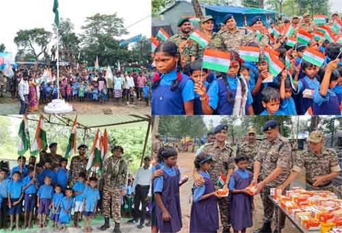 आज़ादी के बाद पहली बार बस्तर के 29 गांवों में शान से लहराया तिरंगा