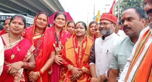 जिला पंचायत अध्यक्ष सरस्वती बंजारे ने शुरू की 100 किमी पदयात्रा