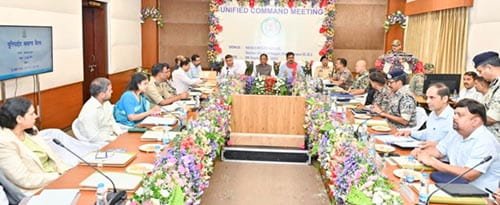 मुख्यमंत्री विष्णु देव साय की अध्यक्षता में यूनिफाइड कमांड की बैठक आयोजित