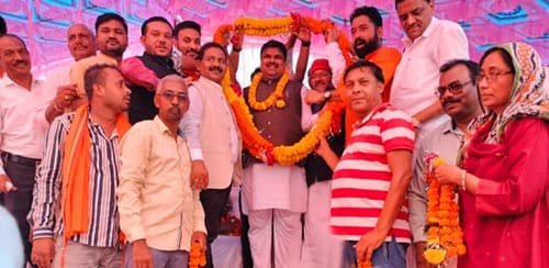 अहिवारा में शिक्षा मंत्री गजेन्द्र यादव का भव्य स्वागत