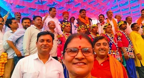 बस स्टैंड अहिवारा में शिक्षा मंत्री गजेन्द्र यादव का भव्य स्वागत