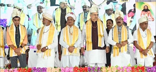 गुरु घासीदास बाबा के आदर्शों पर चलकर बनाएंगे विकसित छत्तीसगढ़ : मुख्यमंत्री साय