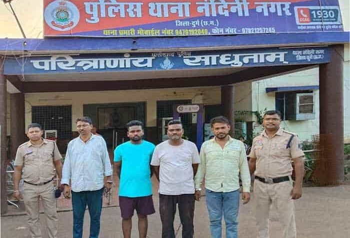 10 लाख की एल्युमिनियम वायर चोरी का पर्दाफाश — 5 आरोपी गिरफ्तार, बोलेरो वाहन और मोबाइल जब्त