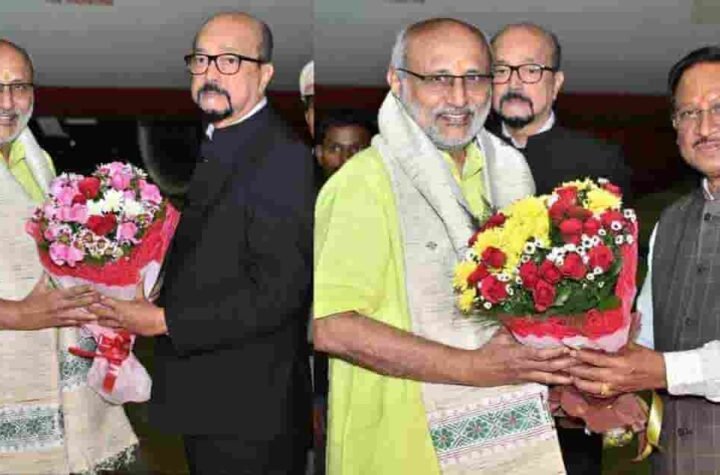 उपराष्ट्रपति सी. पी. राधाकृष्णन का राज्यपाल रमेन डेका और मुख्यमंत्री विष्णुदेव साय ने स्वामी विवेकानंद विमानतल पर किया आत्मीय स्वागत