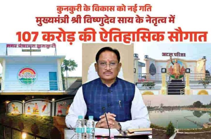 कुनकुरी को मिली विकास की नई रफ्तार—CM साय की सौगात से बदलेगा शहर का चेहरा