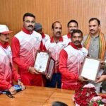 मुख्यमंत्री साय से मास्टर एथलीट फेडरेशन ऑफ इंडिया के प्रतिभागियों ने की सौजन्य मुलाकात