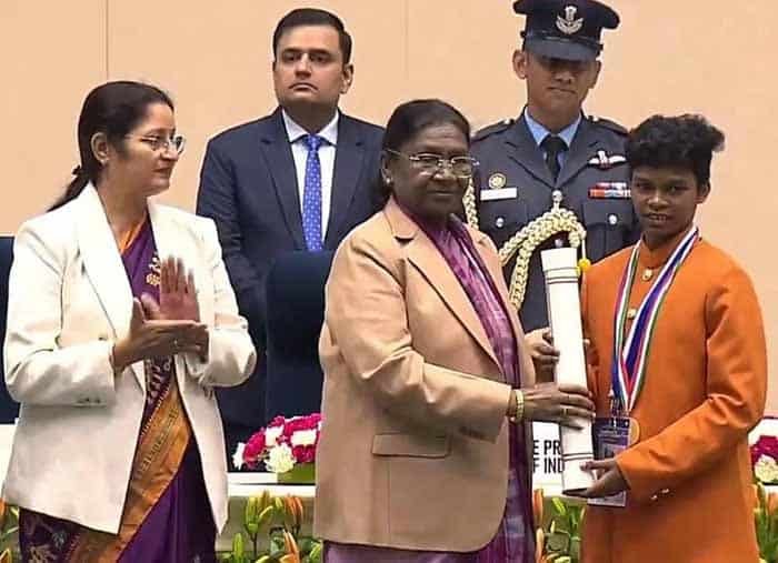 कोण्डागांव की योगिता मंडावी को प्रधानमंत्री राष्ट्रीय बाल पुरस्कार