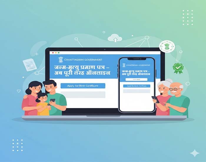 छत्तीसगढ़ में जन्म एवं मृत्यु प्रमाण पत्र प्रक्रिया पूरी तरह ऑनलाइन हुई