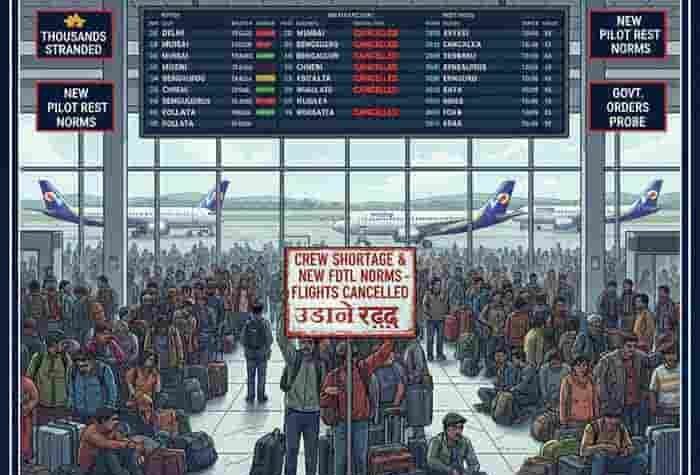 इंडिगो की क्रू कमी से धीमी पड़ी उड़ानों की रफ्तार, सरकार ने तुरंत संभाली कमान
