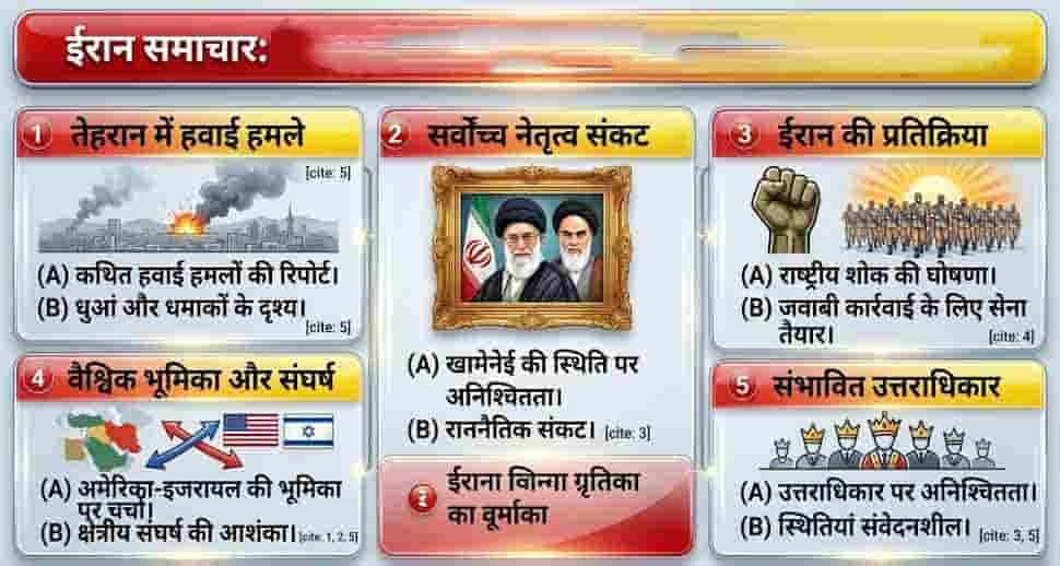 ईरान के सुप्रीम लीडर अयातोल्ला अली खामेनेई की मौत की खबर, 40 दिन का राष्ट्रीय शोक घोषित`