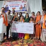 भाजपा अहिवारा मंडल ने स्थापना दिवस पर सामाजिक कार्य किए