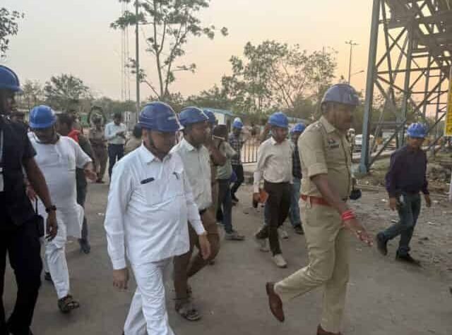 वेदांता पावर प्लांट पहुंचे मंत्री लखनलाल देवांगन, घटनास्थल का किया निरीक्षण