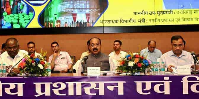 उप मुख्यमंत्री अरुण साव ने नगर पंचायतों के कार्यों की समीक्षा की