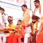 सामूहिक विवाह में 13 नवदंपतियों को मुख्यमंत्री का आशीर्वाद मिला