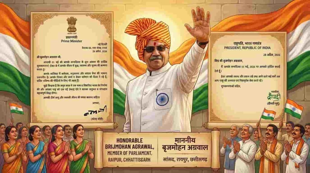 राष्ट्रपति और पीएम की बधाई! सांसद बृजमोहन अग्रवाल को मिला खास आशीर्वाद