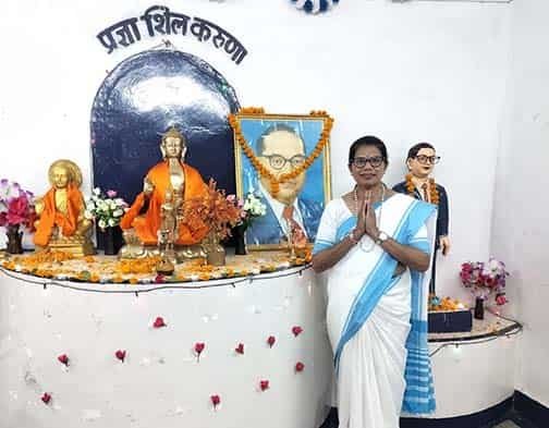 प्रेमलता डोंगरे ने कहा कि बुद्ध का धम्म ही मानव धर्म है