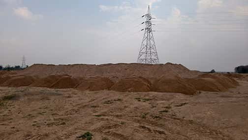 अवैध रेत भंडारण और परिवहन मामले में 1740 घनमीटर रेत जप्त की गई