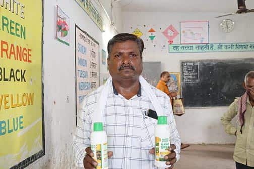 नैनो यूरिया से किसान गुलाबचंद राठौर को खेती में बेहतर परिणाम मिल रहे