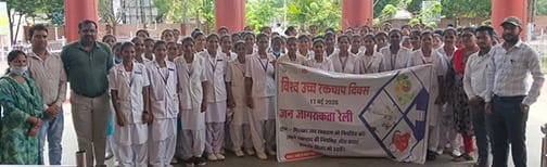 हाइपरटेंशन माह के समापन पर नारायणपुर में जागरूकता अभियान का आयोजन किया गया