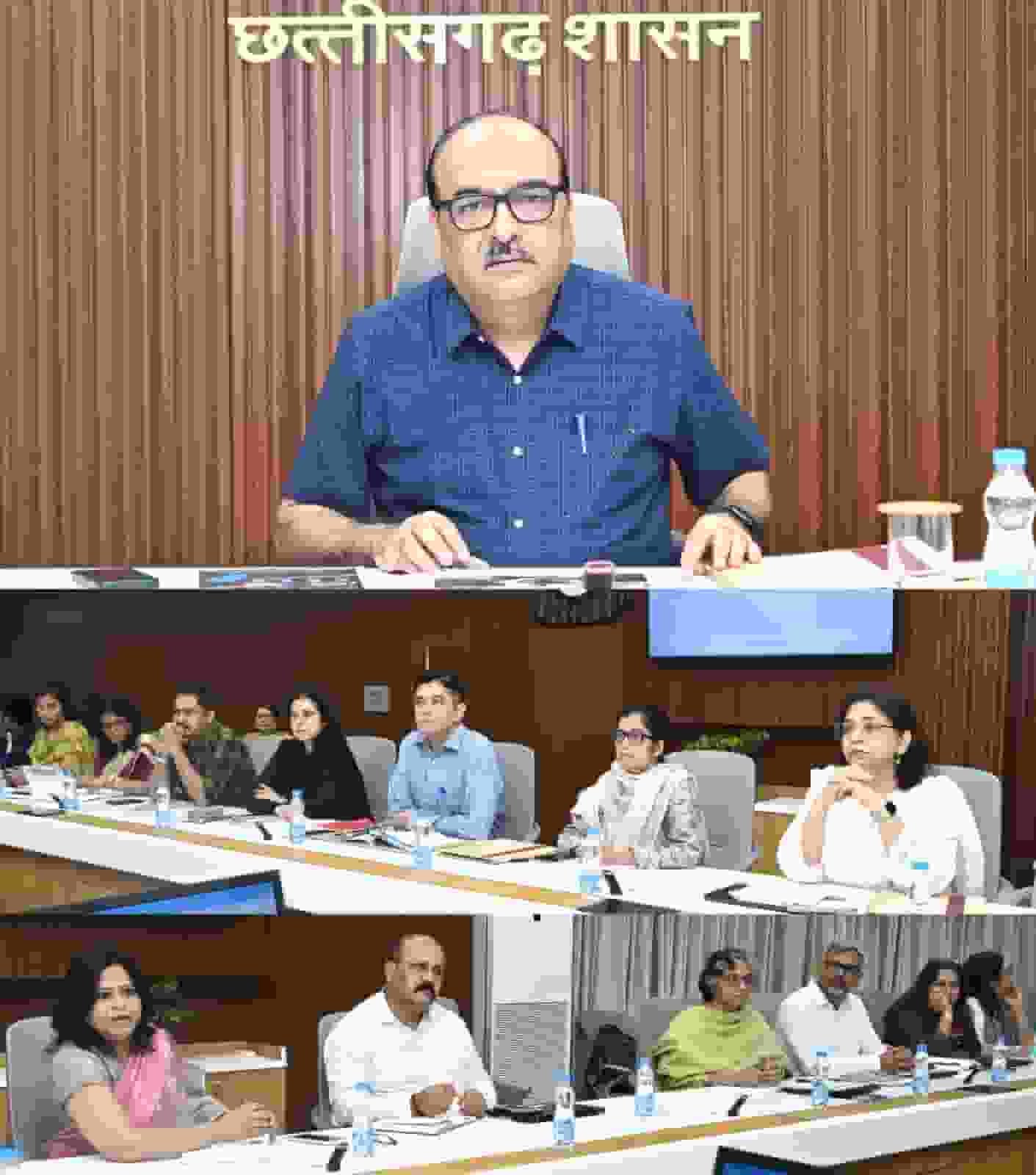 बच्चों के स्वास्थ्य कार्यक्रमों को लेकर मुख्य सचिव ने यूनिसेफ और विभागों के साथ बैठक की
