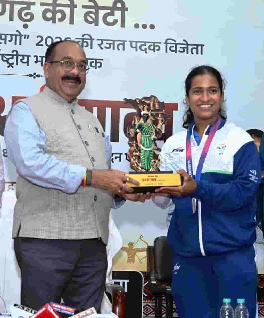 ज्ञानेश्वरी की सफलता से राज्य के युवा लेंगे प्रेरणा, खेलों के लिए तैयार होगा अच्छा वातावरण – अरुण साव