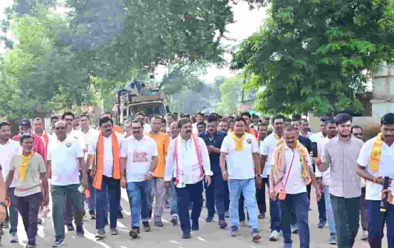 हर-हर महादेव के जयघोष के साथ निकली भोरमदेव पदयात्रा, शिवमय हुआ कबीरधाम