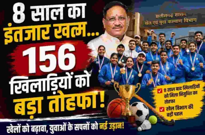 राज्य शासन ने उत्कृष्ट खिलाड़ियों की सूची जारी की
